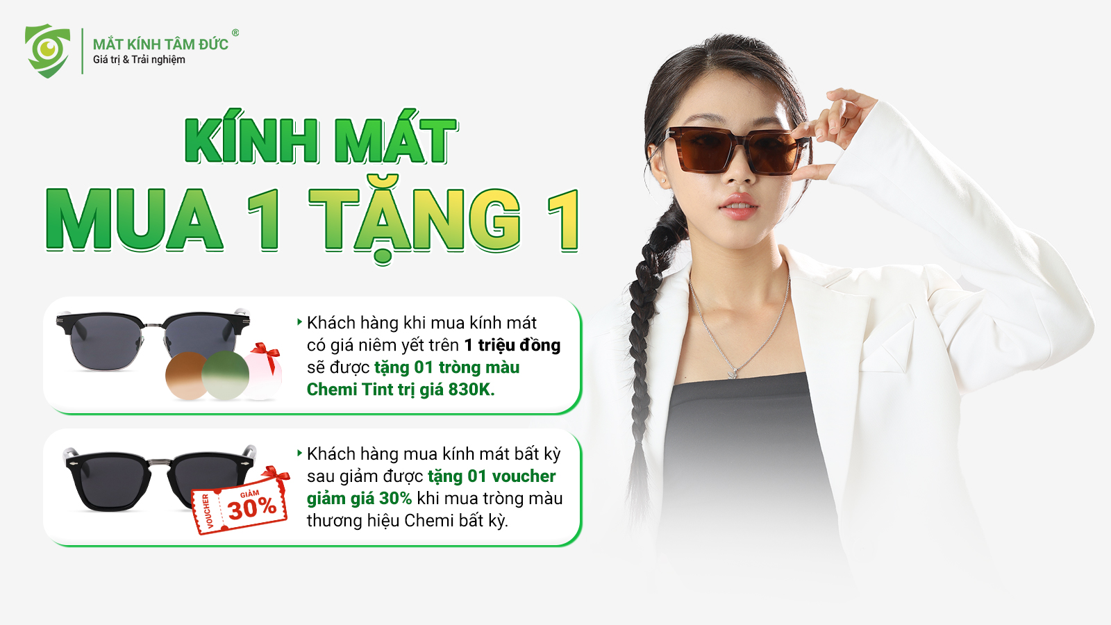 Tròng kính ưu đãi LÊN ĐẾN 20%