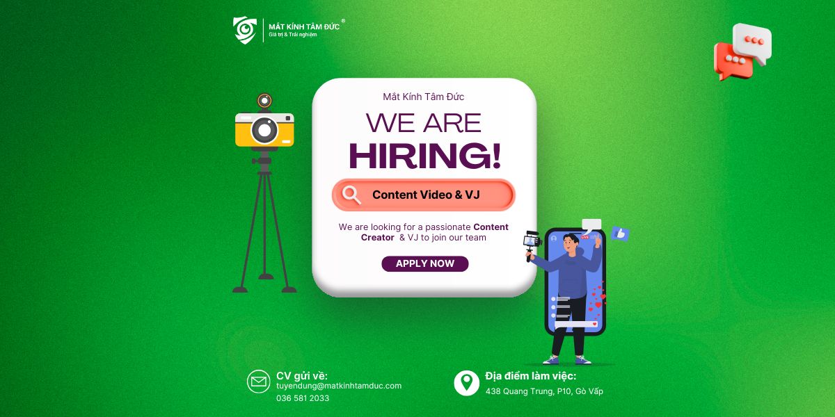 Tuyển dụng Content Creator – VIDEO & MC/VJ
