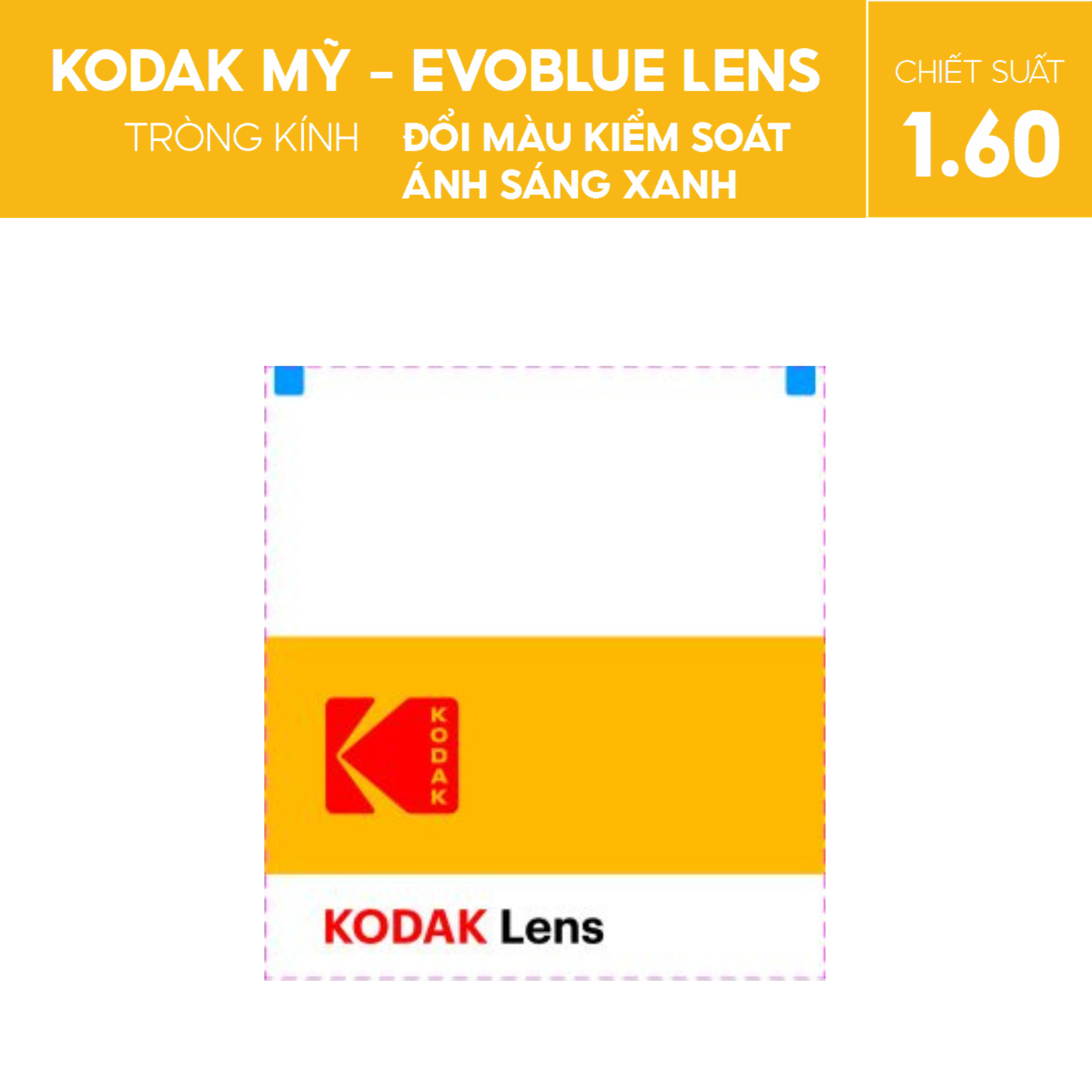 Tròng kính Kodak EvoBlue Lens đổi màu kiểm soát ánh sáng xanh - Ảnh 1
