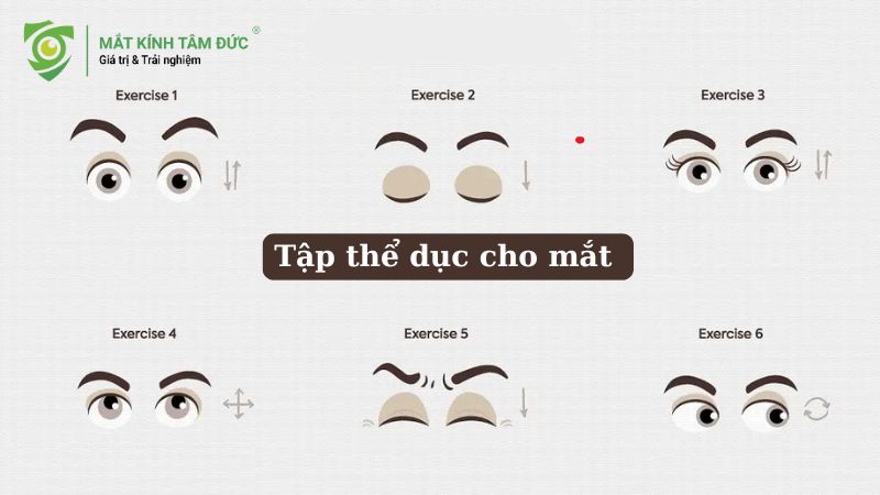 Thực hiện bài tập mắt giúp tăng độ linh hoạt cơ mắt