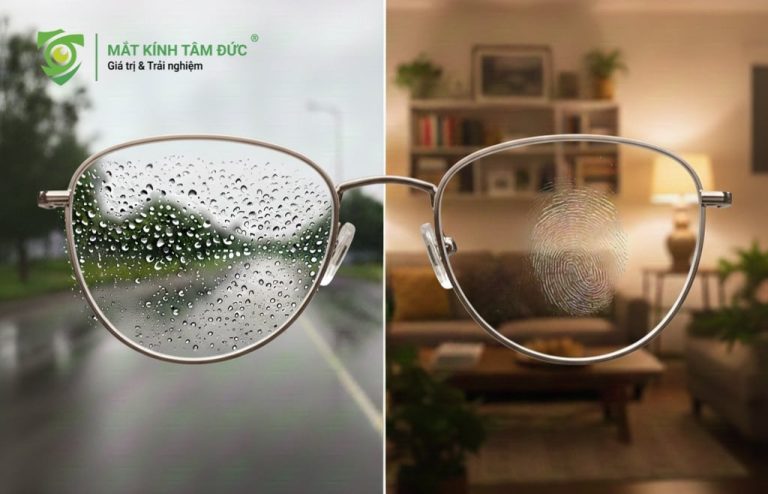 Tròng kính chống bám nước và vân tay – Công nghệ lớp phủ hiện đại