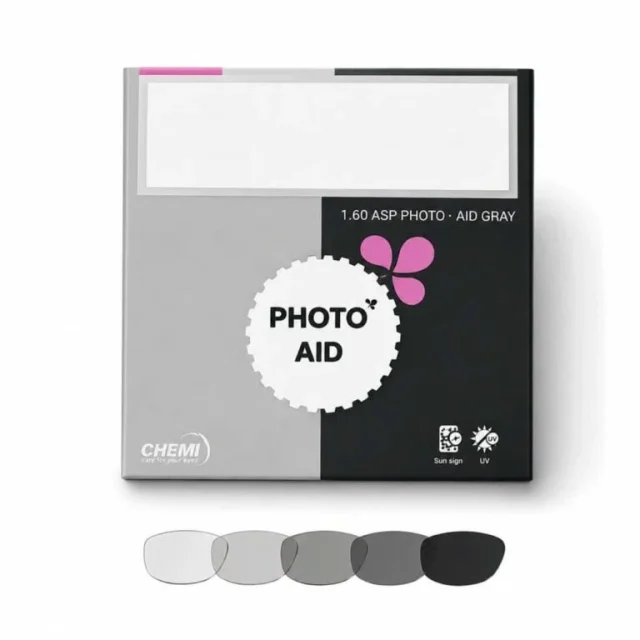Tròng kính đổi màu kiểm soát ánh sáng xanh - Chemi Photo Aid 1.60 - Ảnh 4