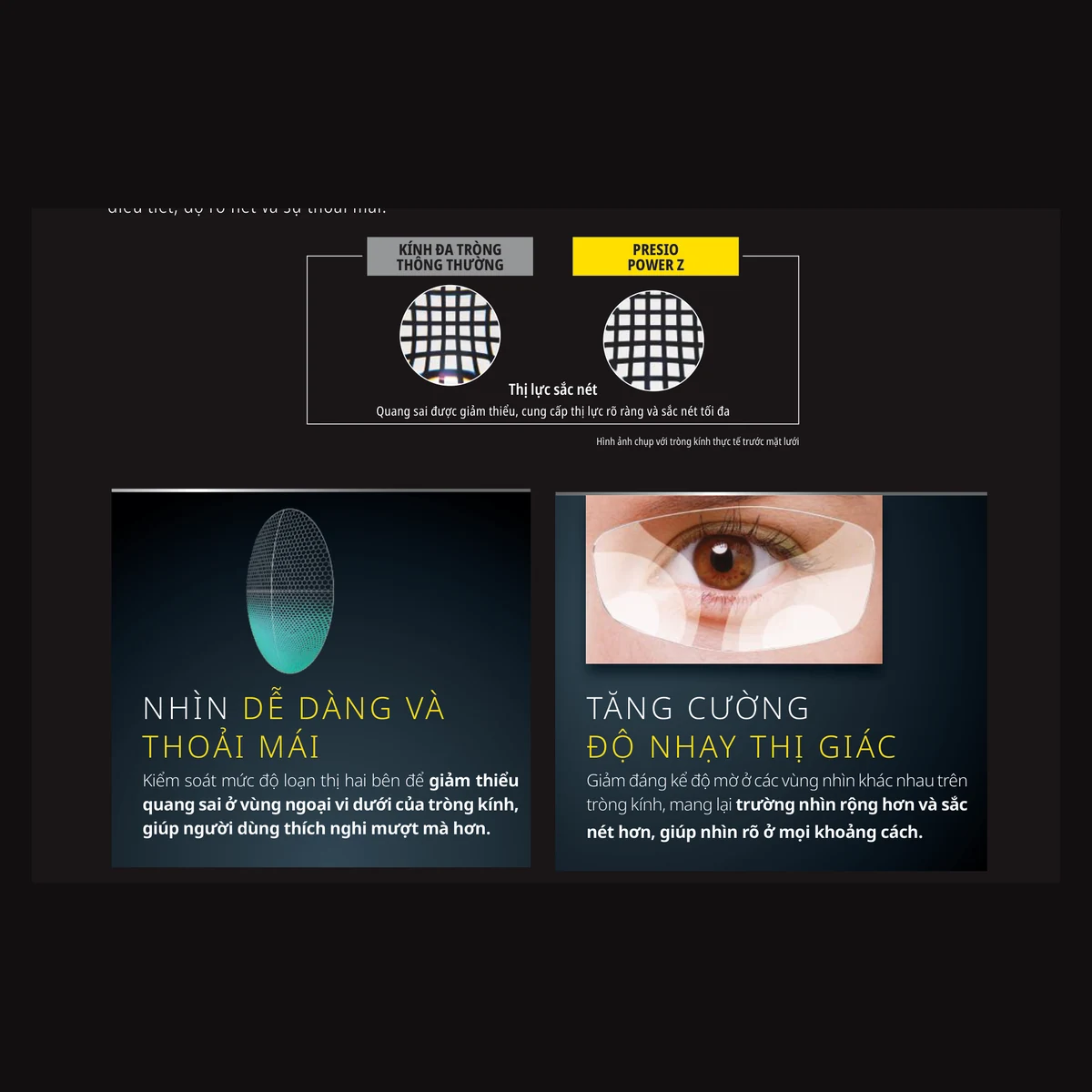 Kính đa tròng Nikon Presio Power Z với SeeCoat™ Next - Clear/Pure Blue UV - ảnh 4