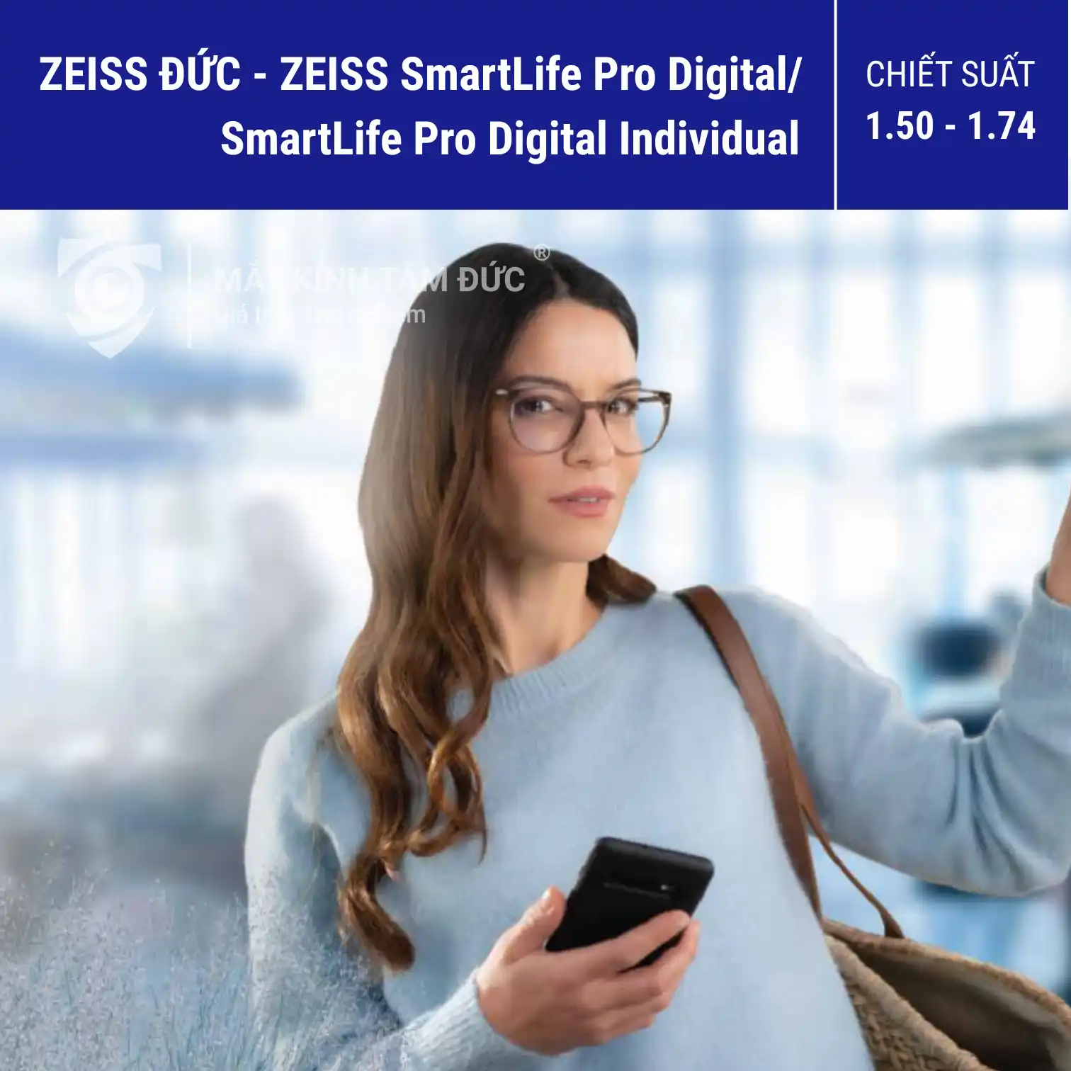 Tròng kính ZEISS SmartLife Pro Digital/Individual - UVProtect/BlueGuard/Đổi màu PhotoFusion X - Ảnh 1