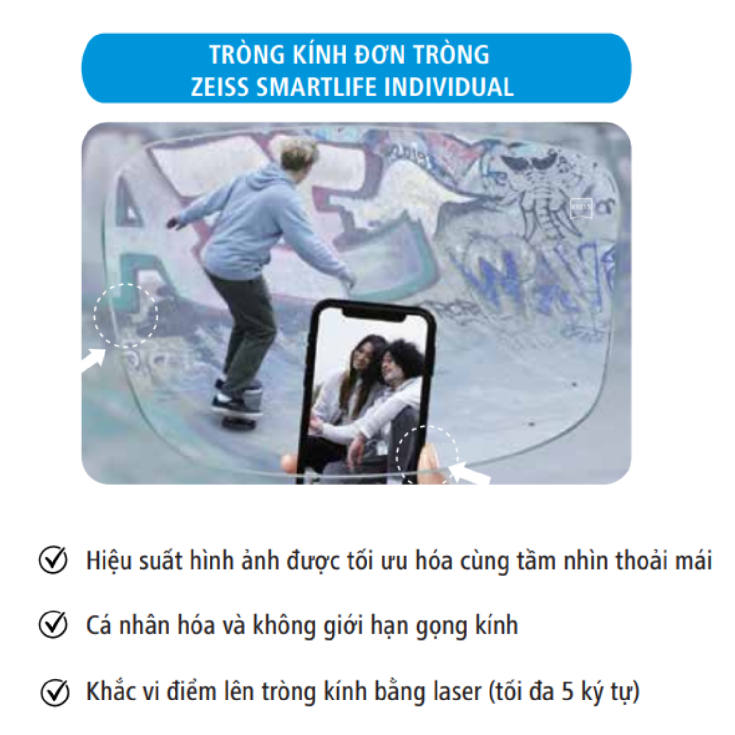 Tròng kính Đơn tròng ZEISS SmartLife Individual - Đổi màu PhotoFusion X - Ảnh 4