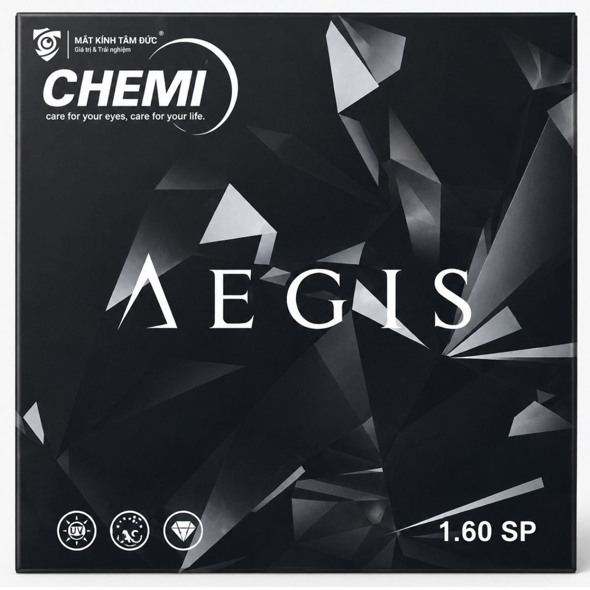 Tròng kính Chemi AEGIS 1.60 - Ánh sáng xanh - Hạn chế xước cao - Mới 2026 - Ảnh 2