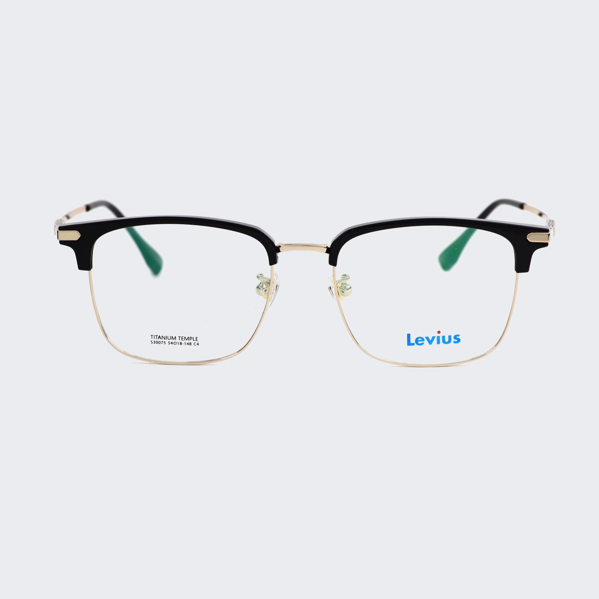Gọng kính LEVIUS LV30075 chính hãng phom viền trên đậm chất liệu gọng kính nhựa