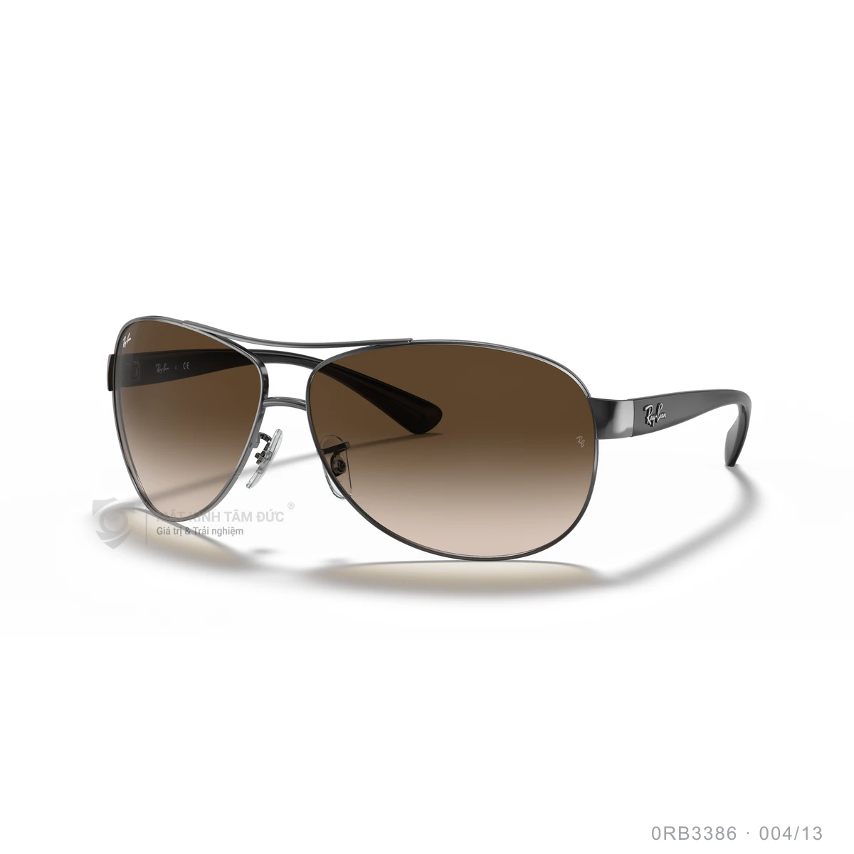 Chi tiết góc nghiêng Kính mát Rayban 0RB3386