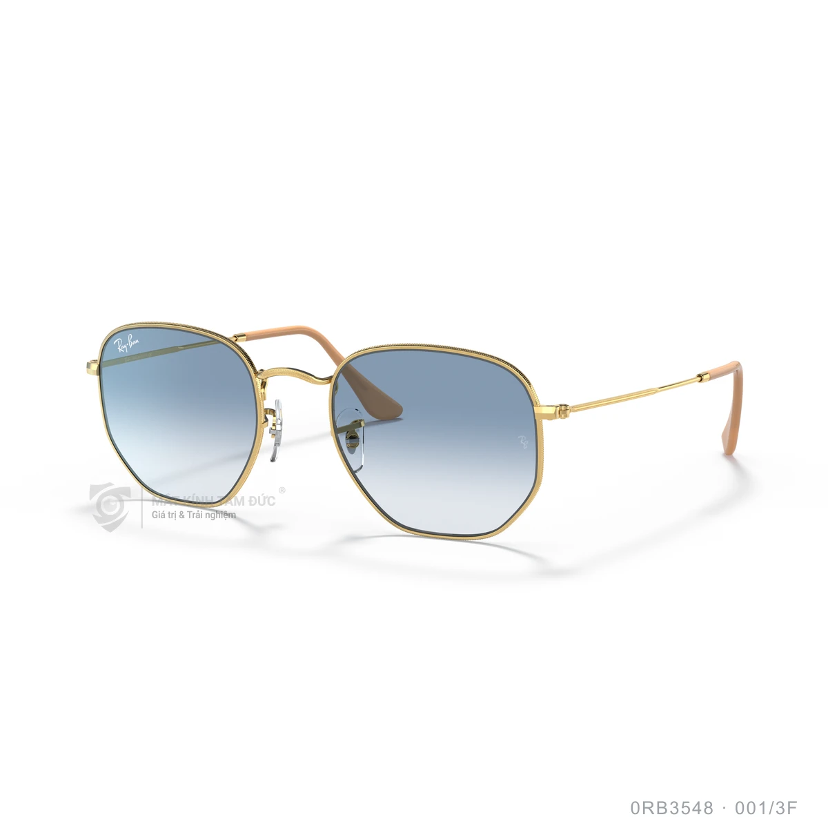 Chi tiết góc nghiêng Kính mát Rayban 0RB3548