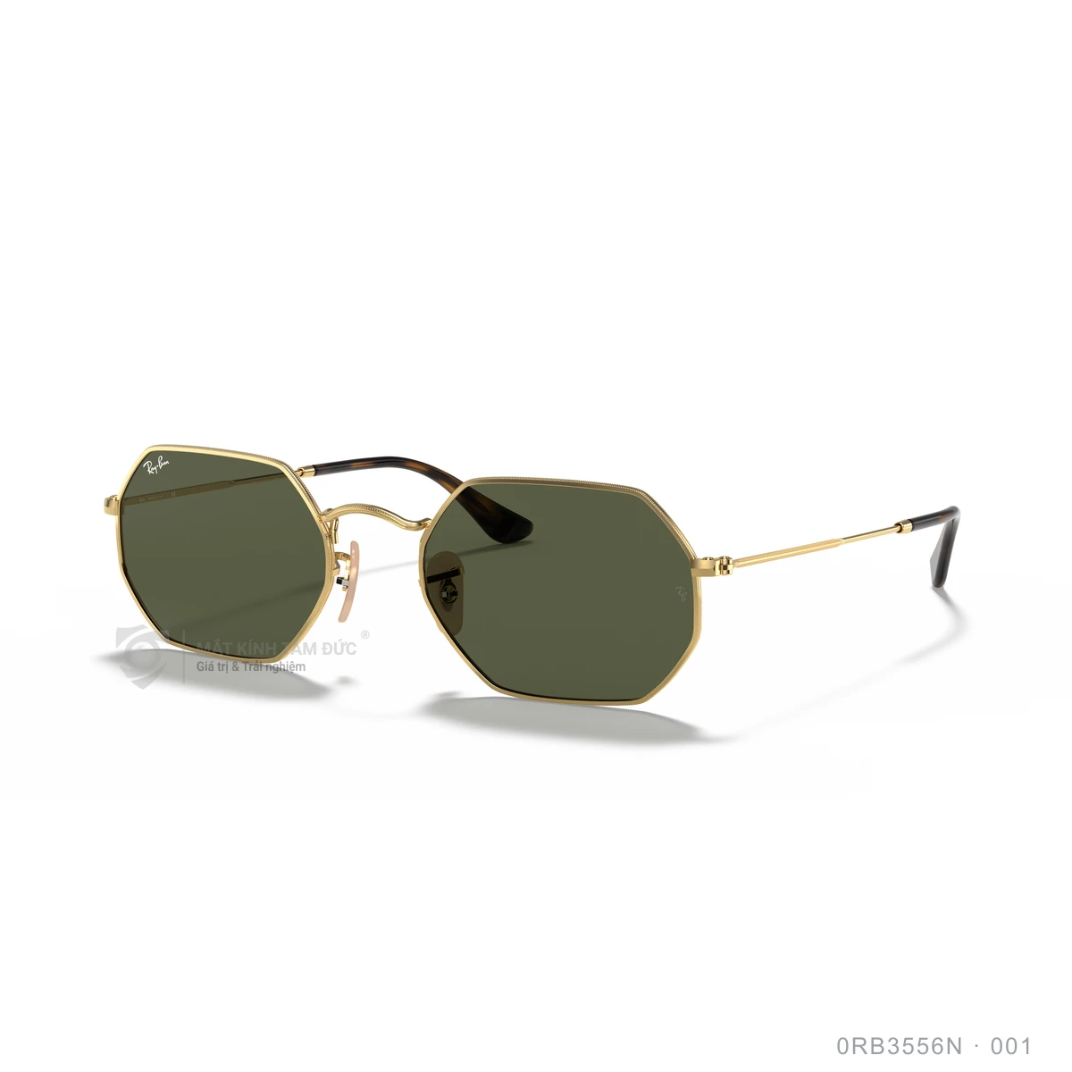 Chi tiết góc nghiêng Kính mát Rayban 0RB3556N