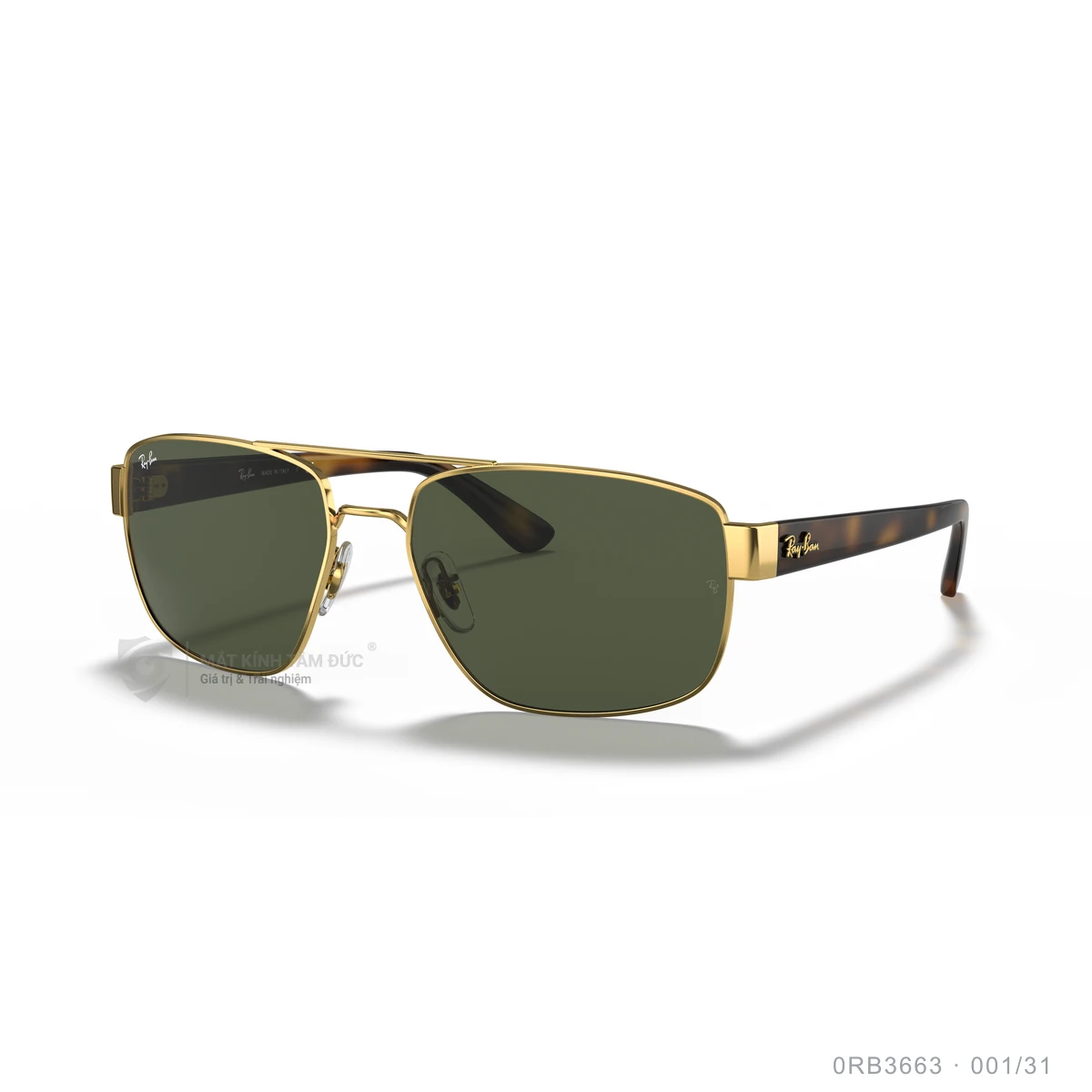 Chi tiết góc nghiêng Kính mát Rayban 0RB3663