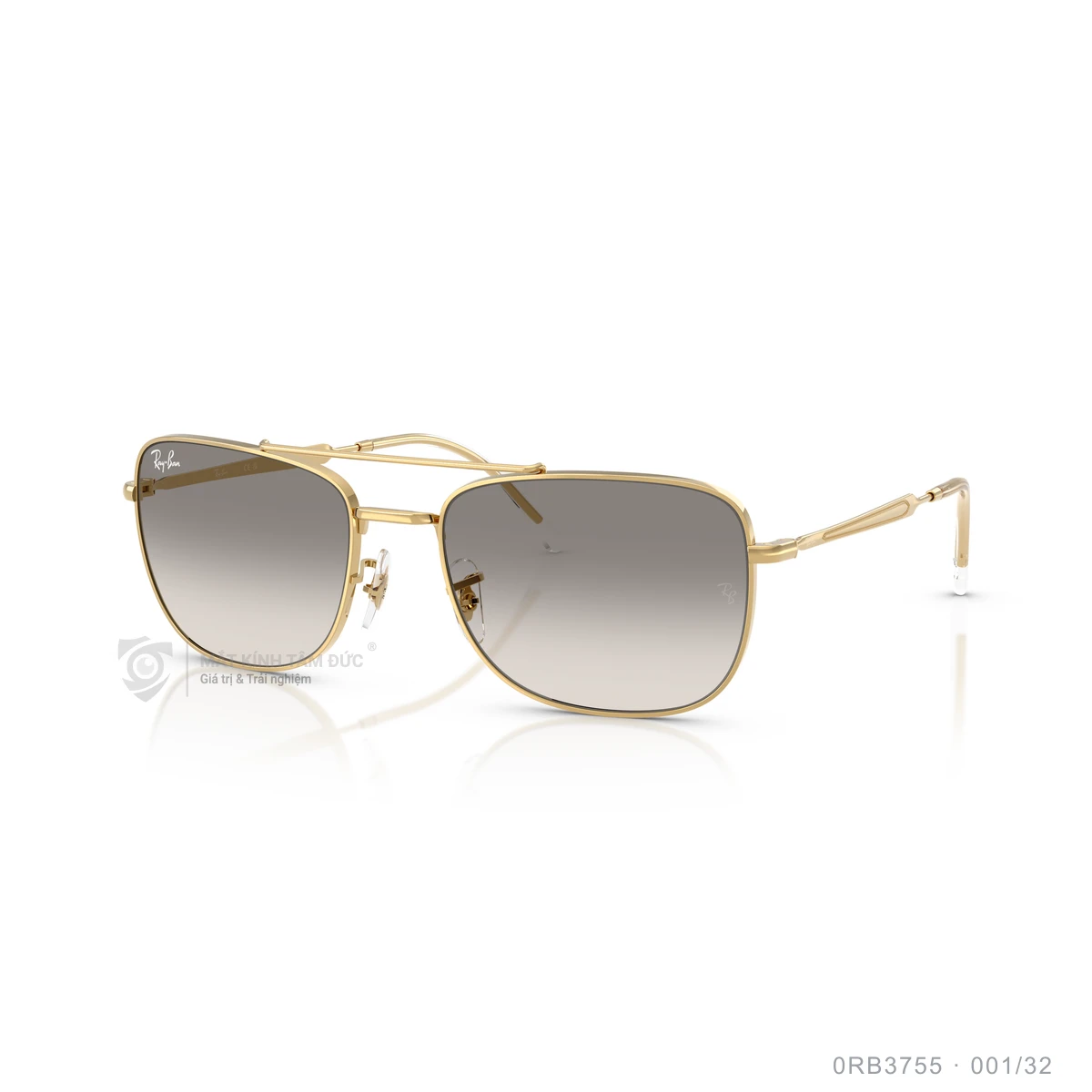 Chi tiết góc nghiêng Kính mát Rayban 0RB3755