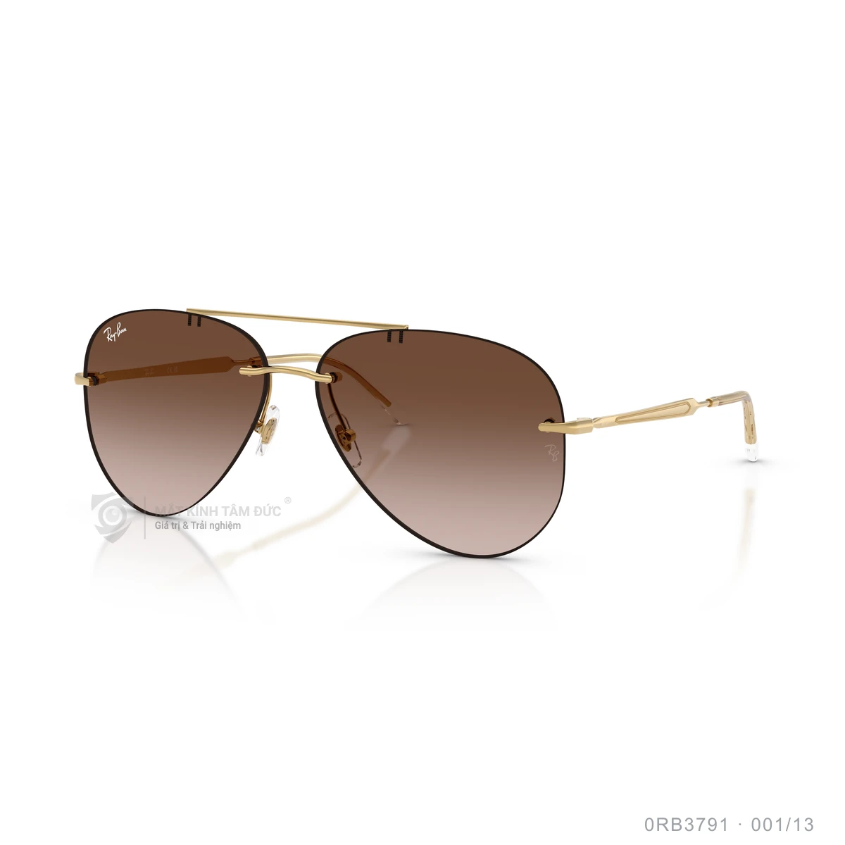 Chi tiết góc nghiêng Kính mát Rayban 0RB3791
