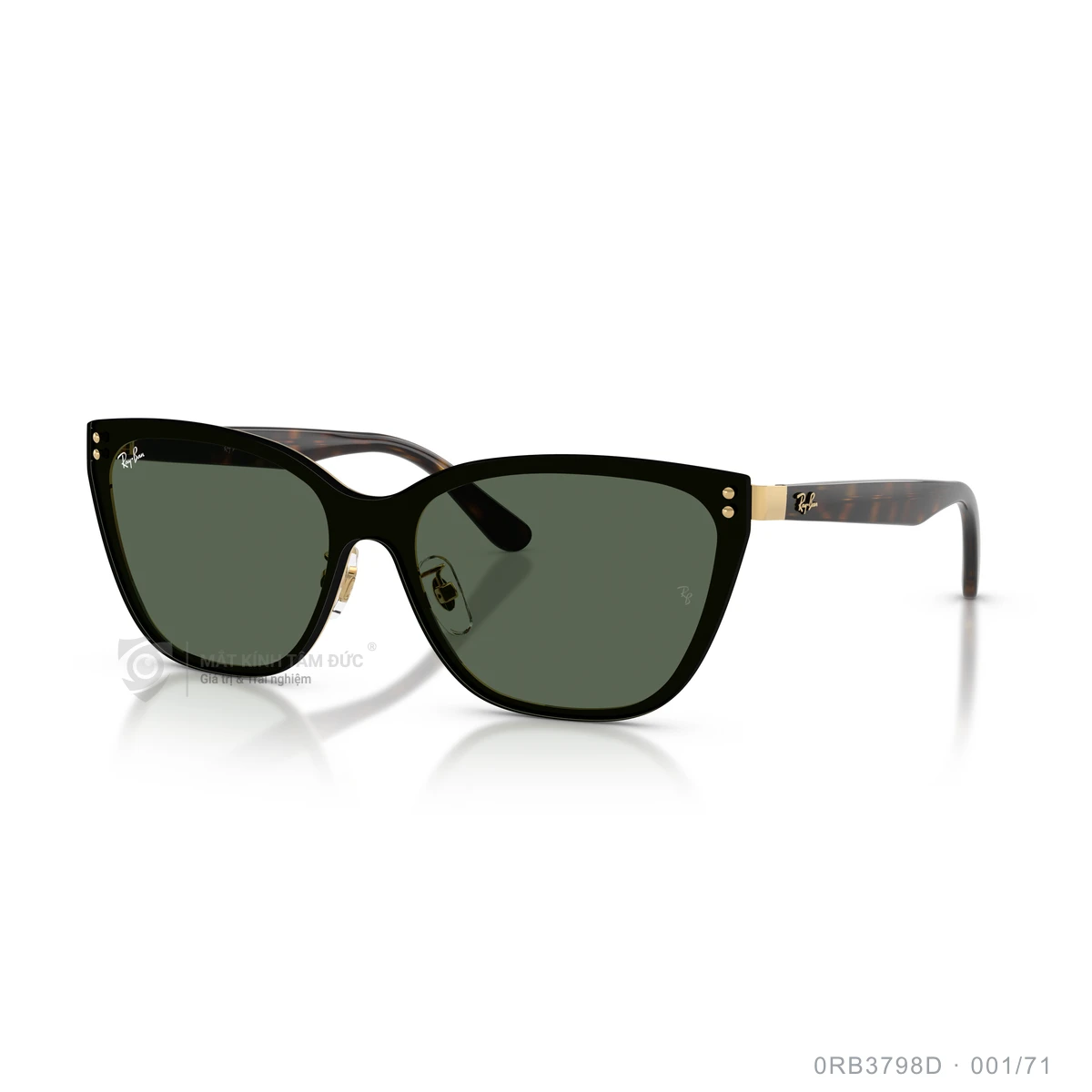 Chi tiết góc nghiêng Kính mát Rayban 0RB3798D