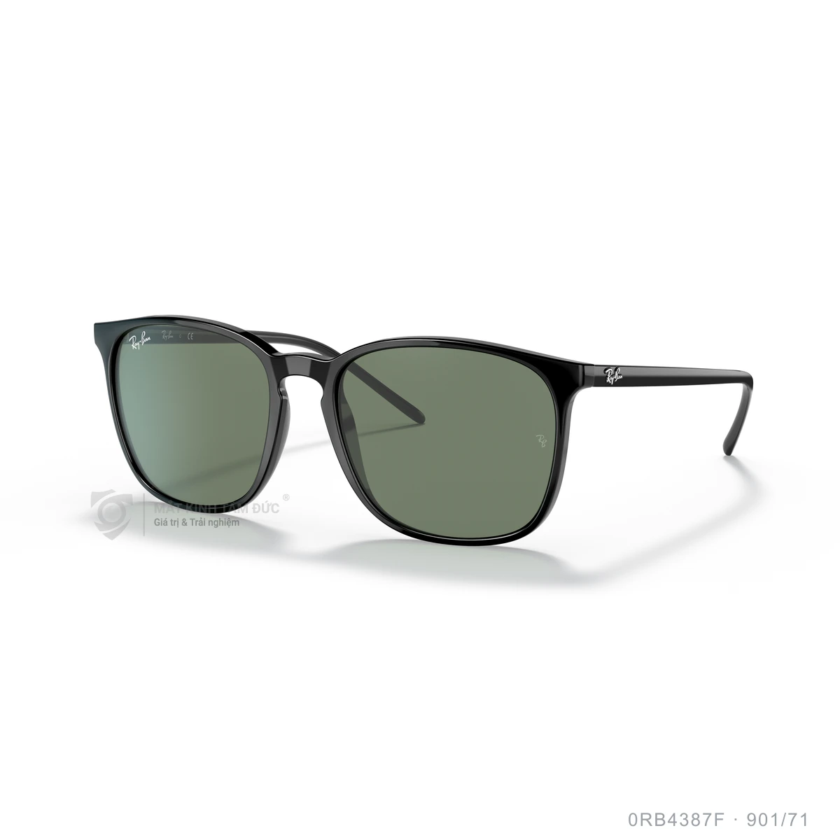 Chi tiết góc nghiêng Kính mát Rayban 0RB4387F