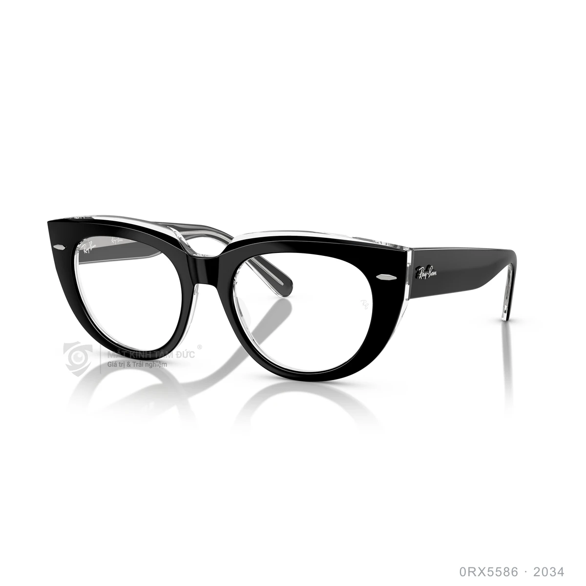 Chi tiết góc nghiêng Gọng kính Rayban 0RX5586