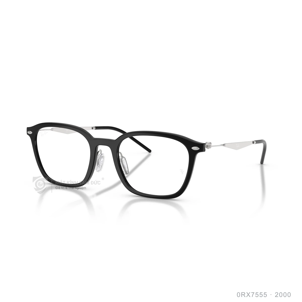 Chi tiết góc nghiêng Gọng kính Rayban 0RX7555