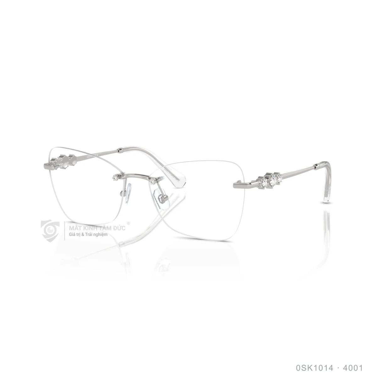 Chi tiết góc nghiêng Gọng kính Swarovski 0SK1014