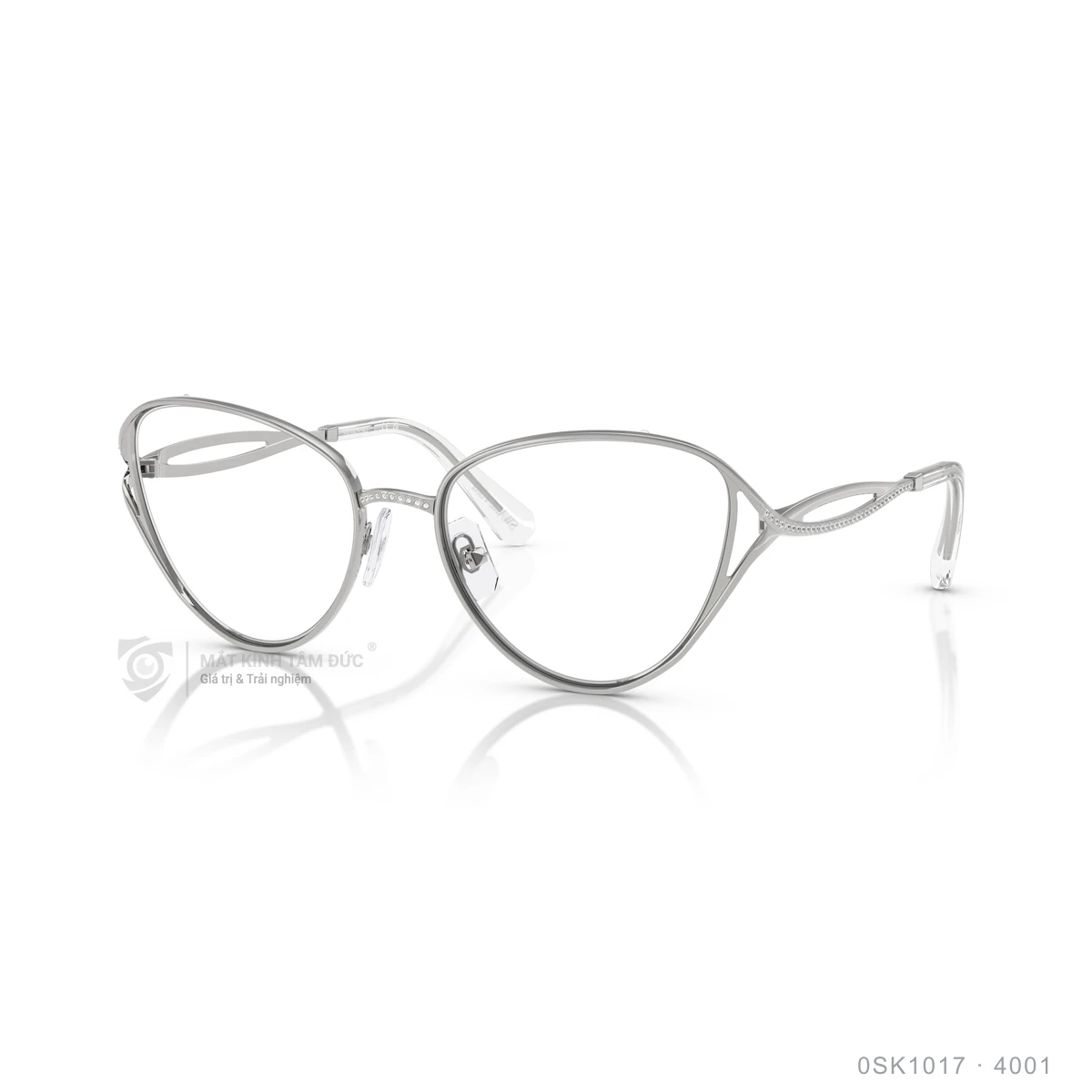 Chi tiết góc nghiêng Gọng kính Swarovski 0SK1017