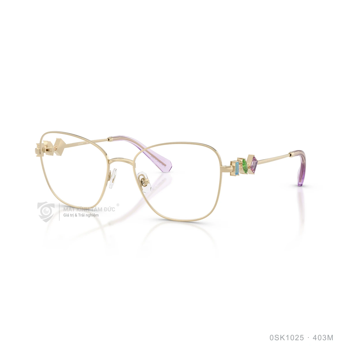 Chi tiết góc nghiêng Gọng kính Swarovski 0SK1025