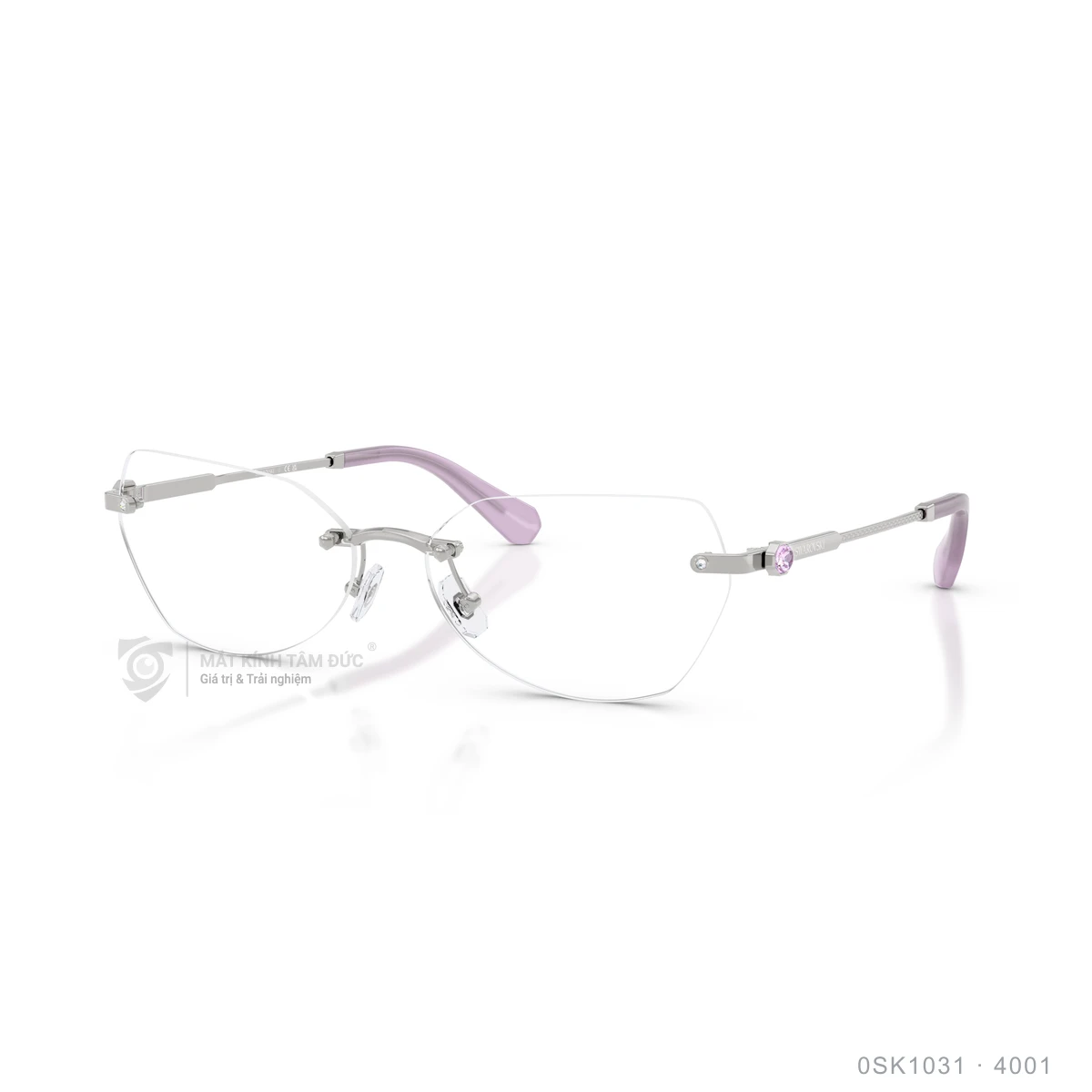 Chi tiết góc nghiêng Gọng kính Swarovski 0SK1031
