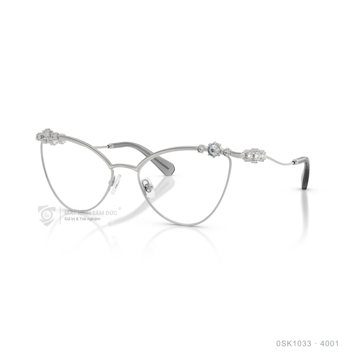 Chi tiết góc nghiêng Gọng kính Swarovski 0SK1033