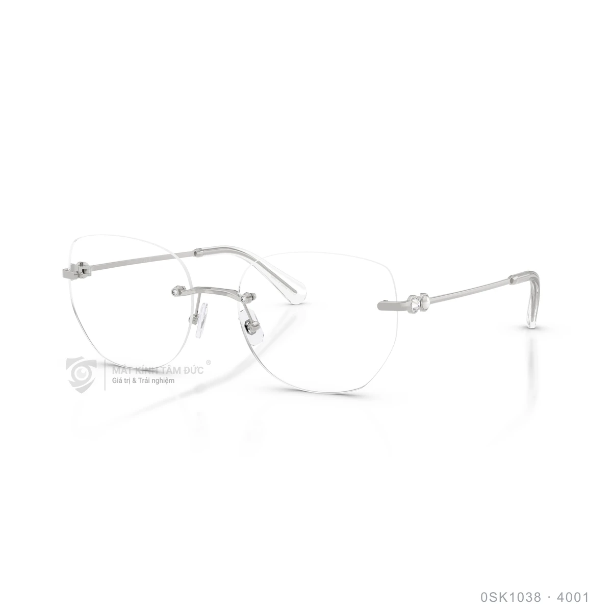 Chi tiết góc nghiêng Gọng kính Swarovski 0SK1038