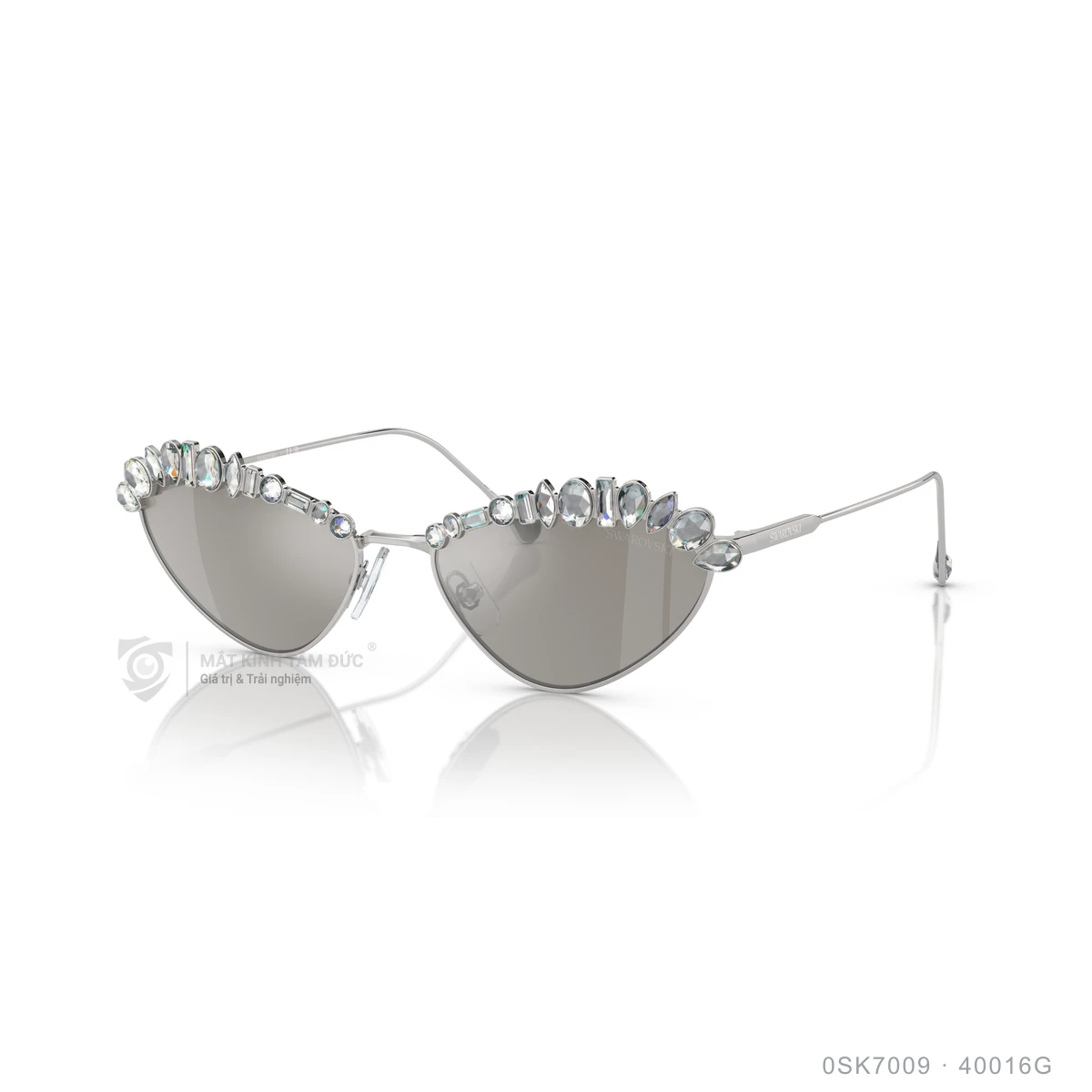 Chi tiết góc nghiêng Kính mát Swarovski 0SK7009