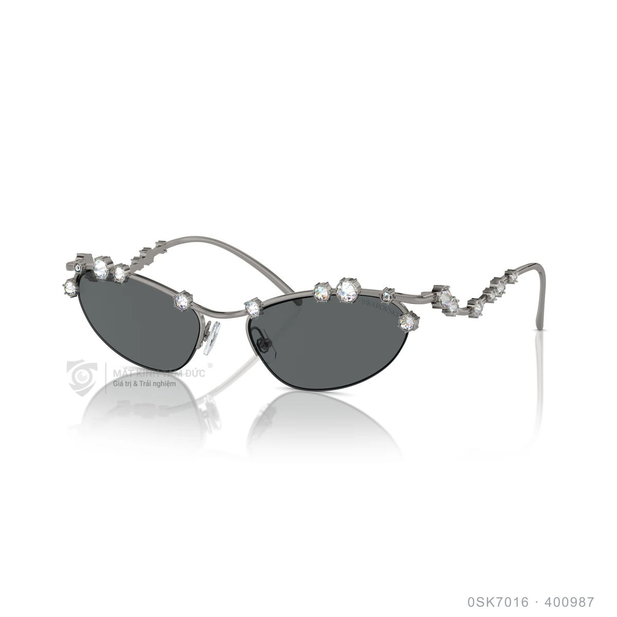 Chi tiết góc nghiêng Kính mát Swarovski 0SK7016
