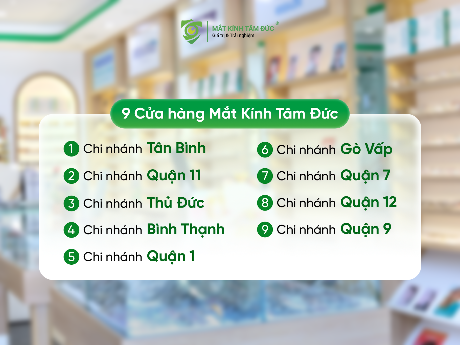 Đến Tâm Đức để có trải nghiệm thực tế - Đo mắt, thử kính miễn phí