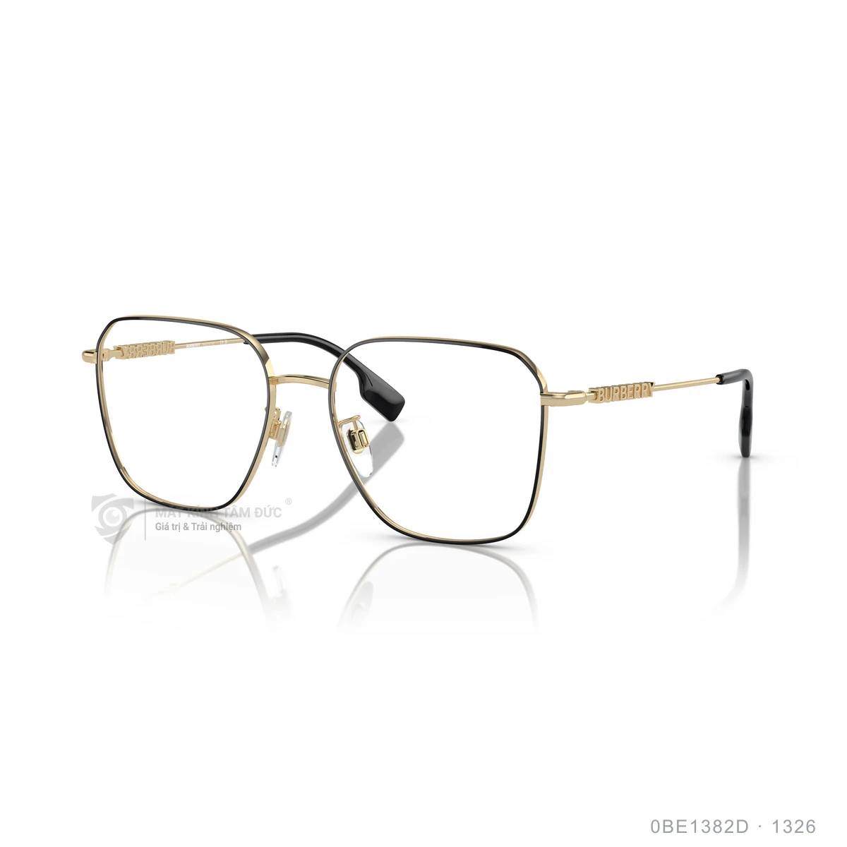 Chi tiết góc nghiêng Gọng kính Burberry 0BE1382D