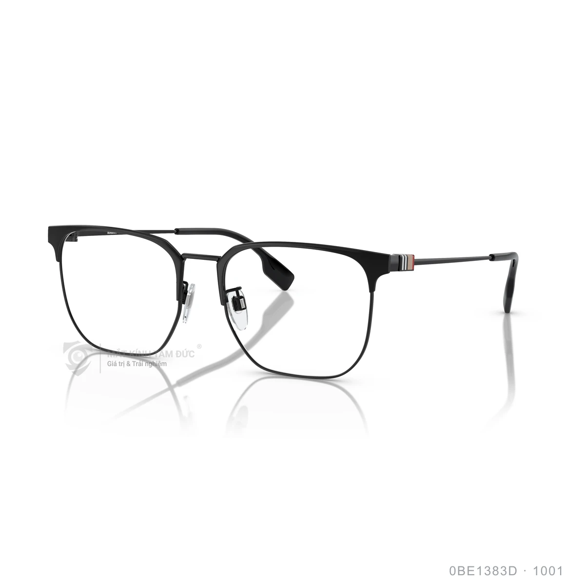 Chi tiết góc nghiêng Gọng kính Burberry 0BE1383D