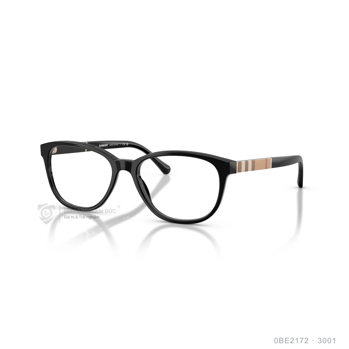 Chi tiết góc nghiêng Gọng kính Burberry 0BE2172