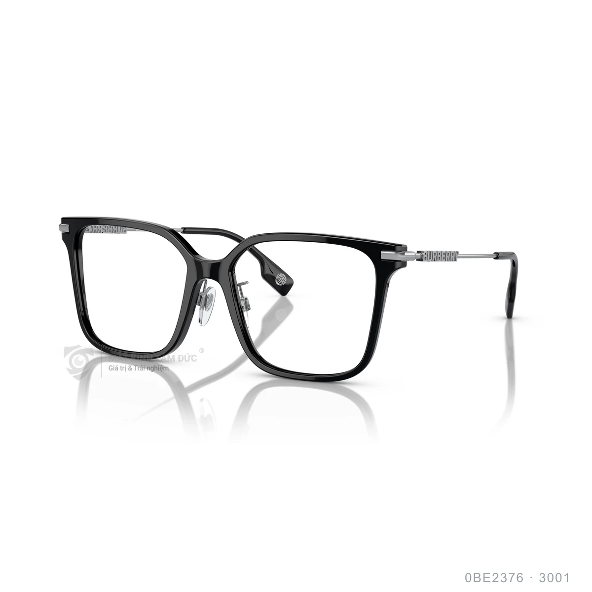 Chi tiết góc nghiêng Gọng kính Burberry 0BE2376