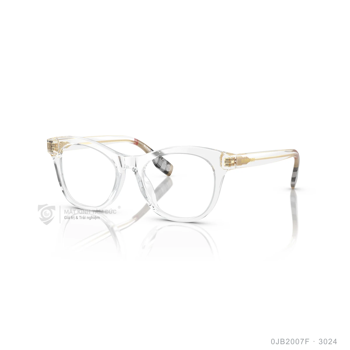 Chi tiết góc nghiêng Gọng kính Burberry 0JB2007F