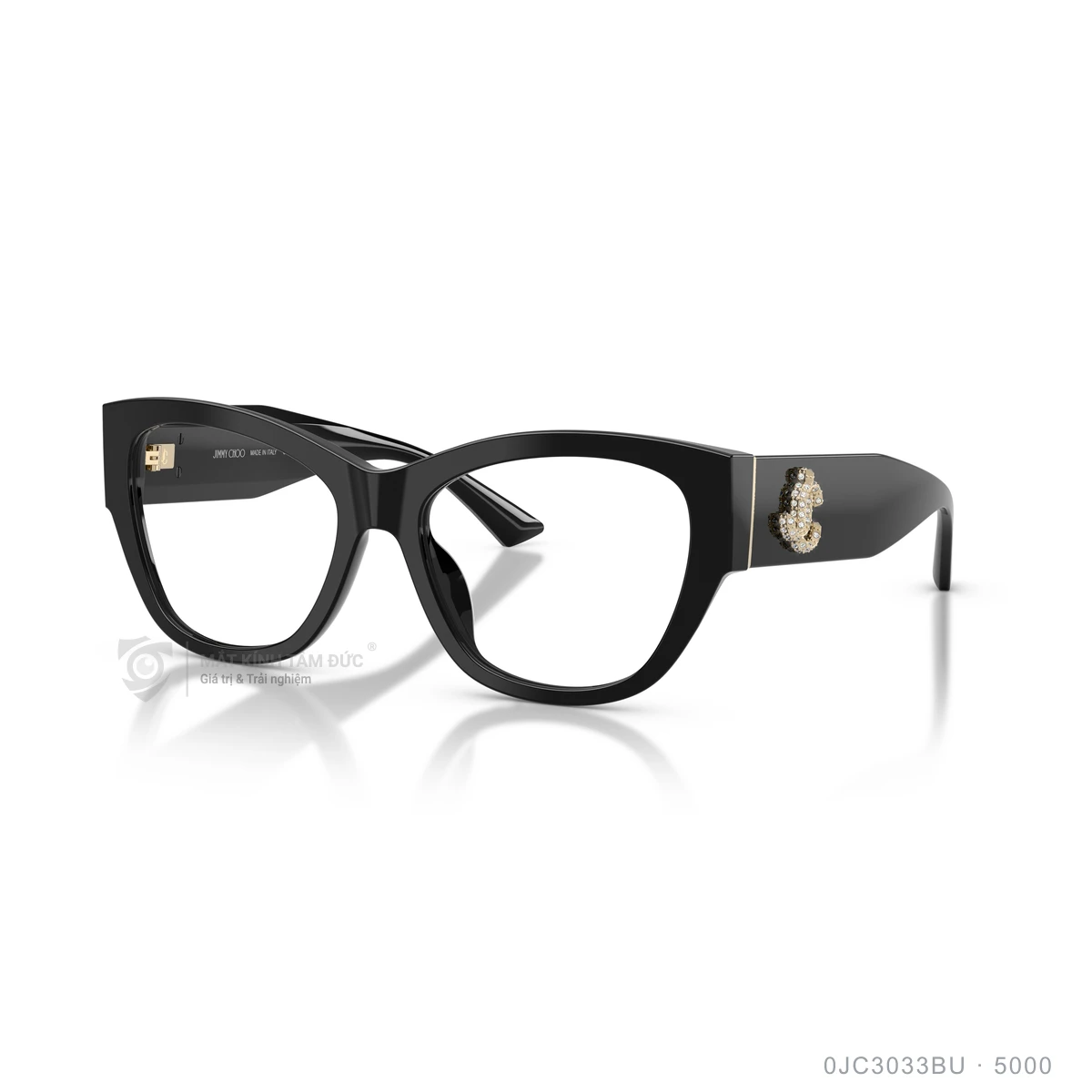 Chi tiết góc nghiêng Gọng kính Jimmy Choo 0JC3033BU