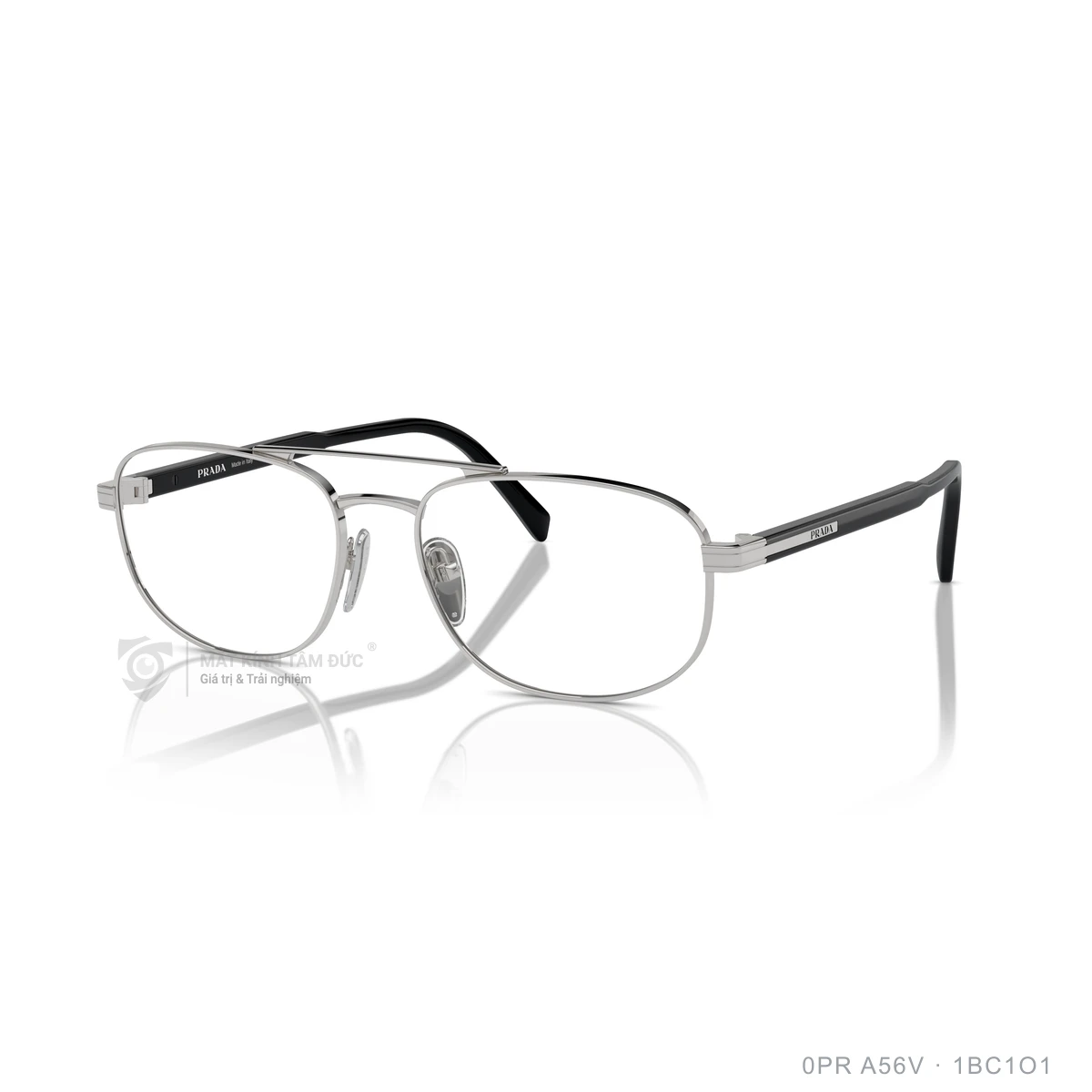 Chi tiết góc nghiêng Gọng kính Prada 0PR A56V