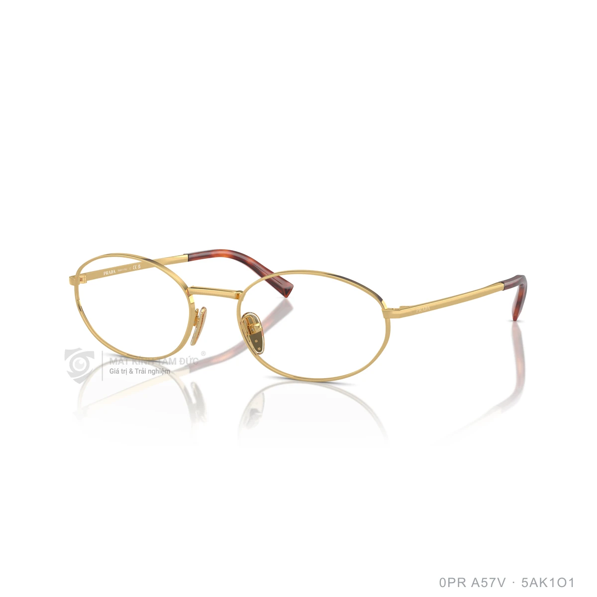Chi tiết góc nghiêng Gọng kính Prada 0PR A57V