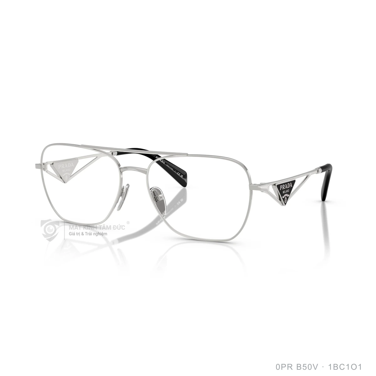 Chi tiết góc nghiêng Gọng kính Prada 0PR B50V