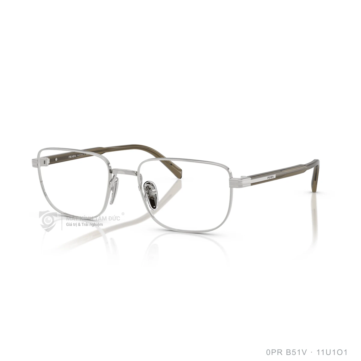 Chi tiết góc nghiêng Gọng kính Prada 0PR B51V