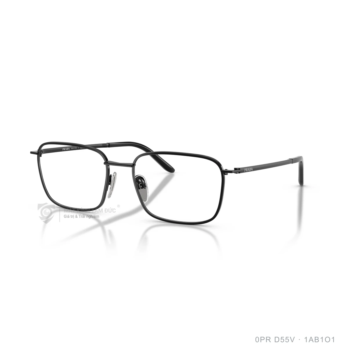 Chi tiết góc nghiêng Gọng kính Prada 0PR D55V