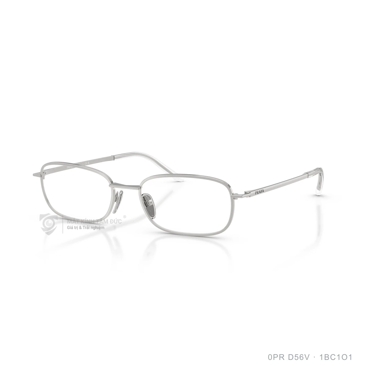 Chi tiết góc nghiêng Gọng kính Prada 0PR D56V