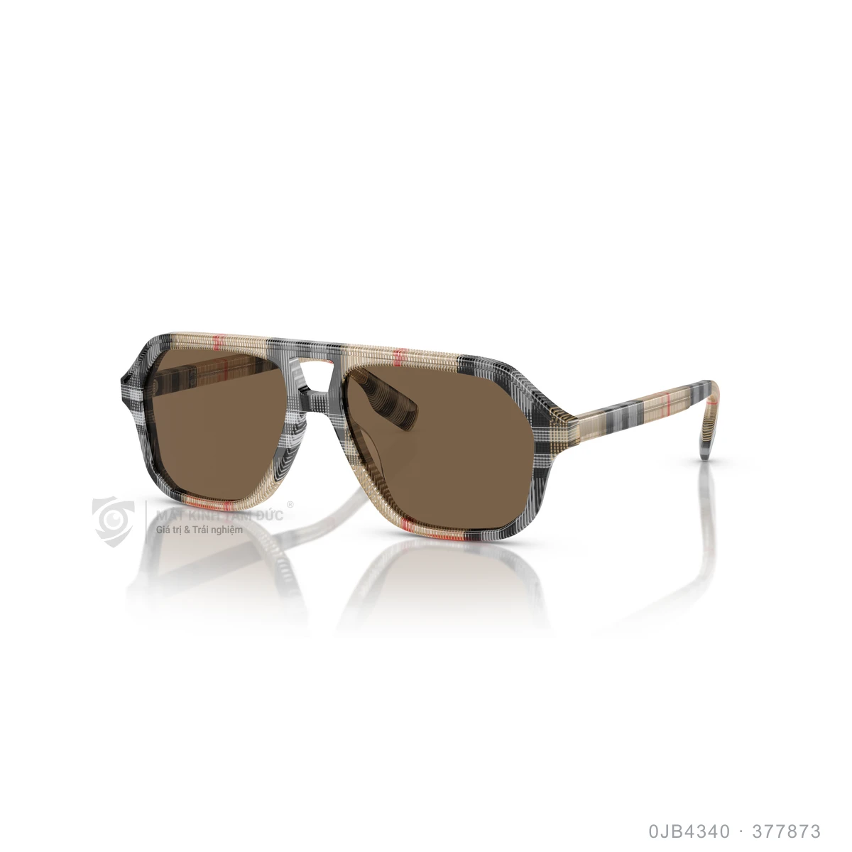 Chi tiết góc nghiêng Kính mát Burberry 0JB4340