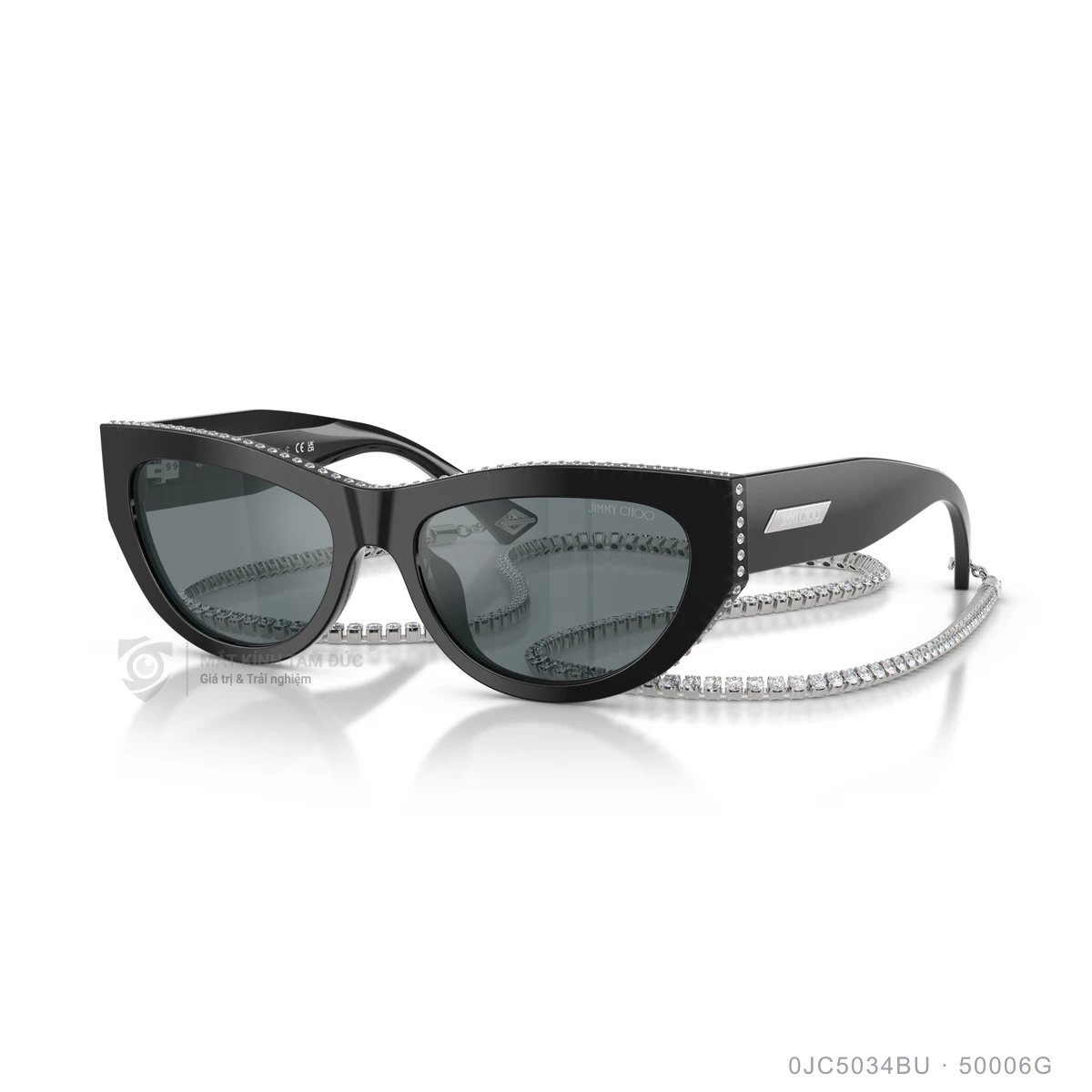 Chi tiết góc nghiêng Kính mát Jimmy Choo 0JC5034BU