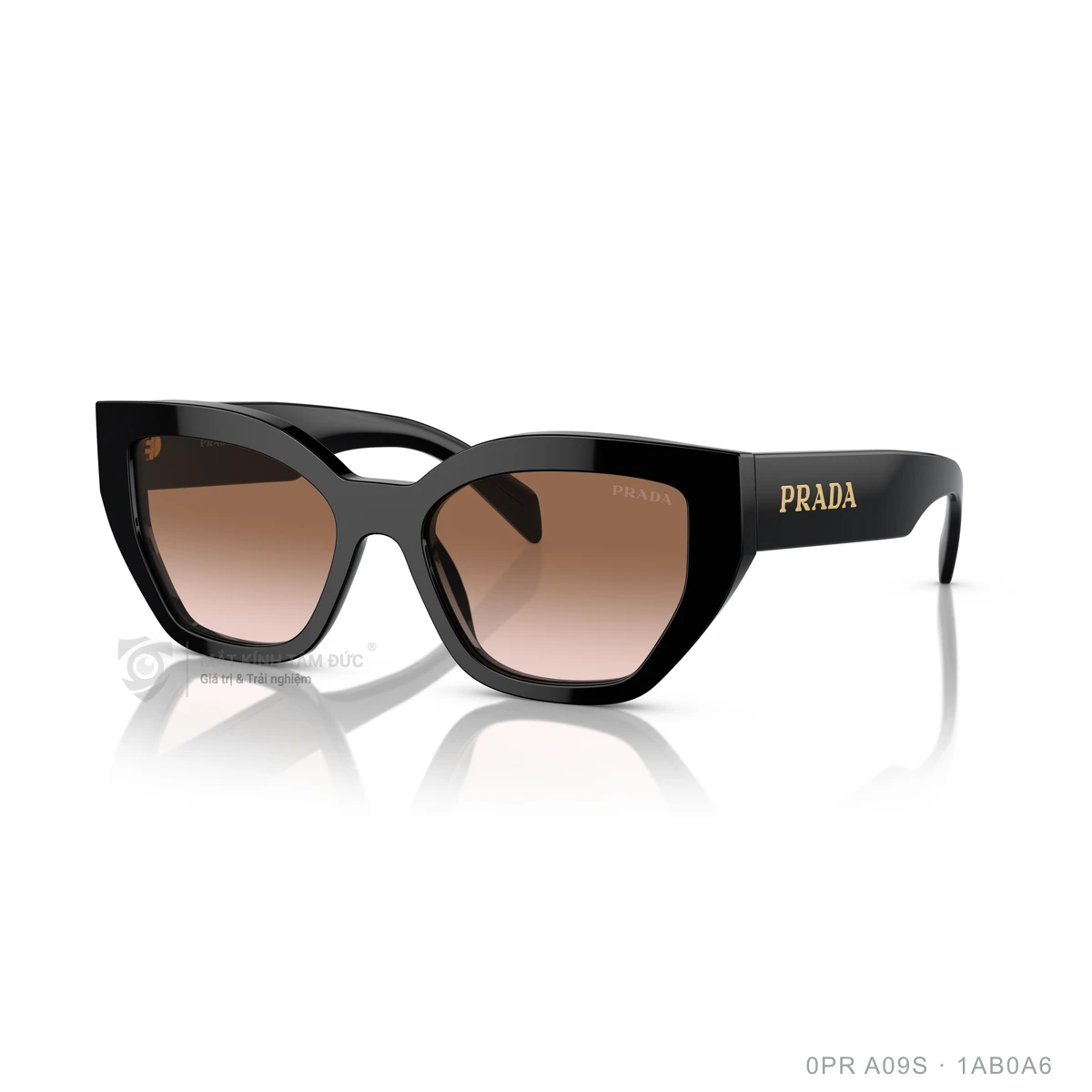 Chi tiết góc nghiêng Kính mát Prada 0PR A09S