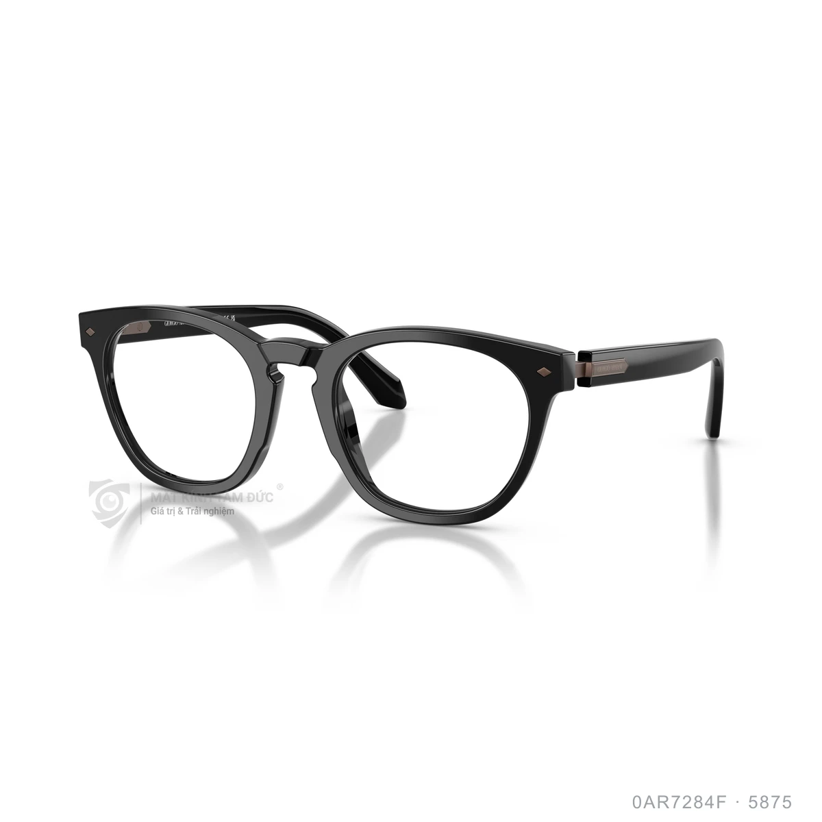 Chi tiết góc nghiêng Gọng kính Giorgio Armani 0AR7284F