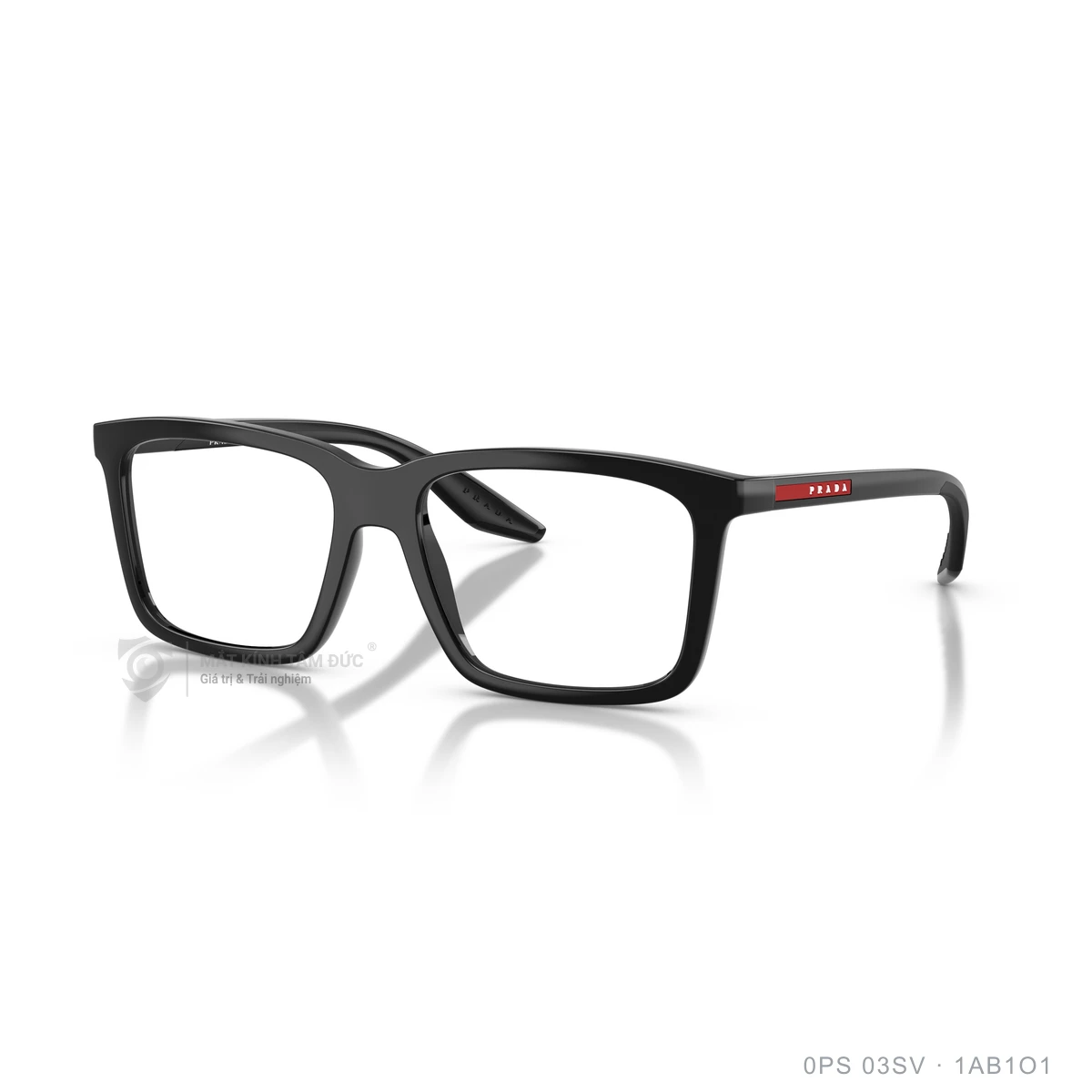 Chi tiết góc nghiêng Gọng kính Prada Linea Rossa 0PS 03SV