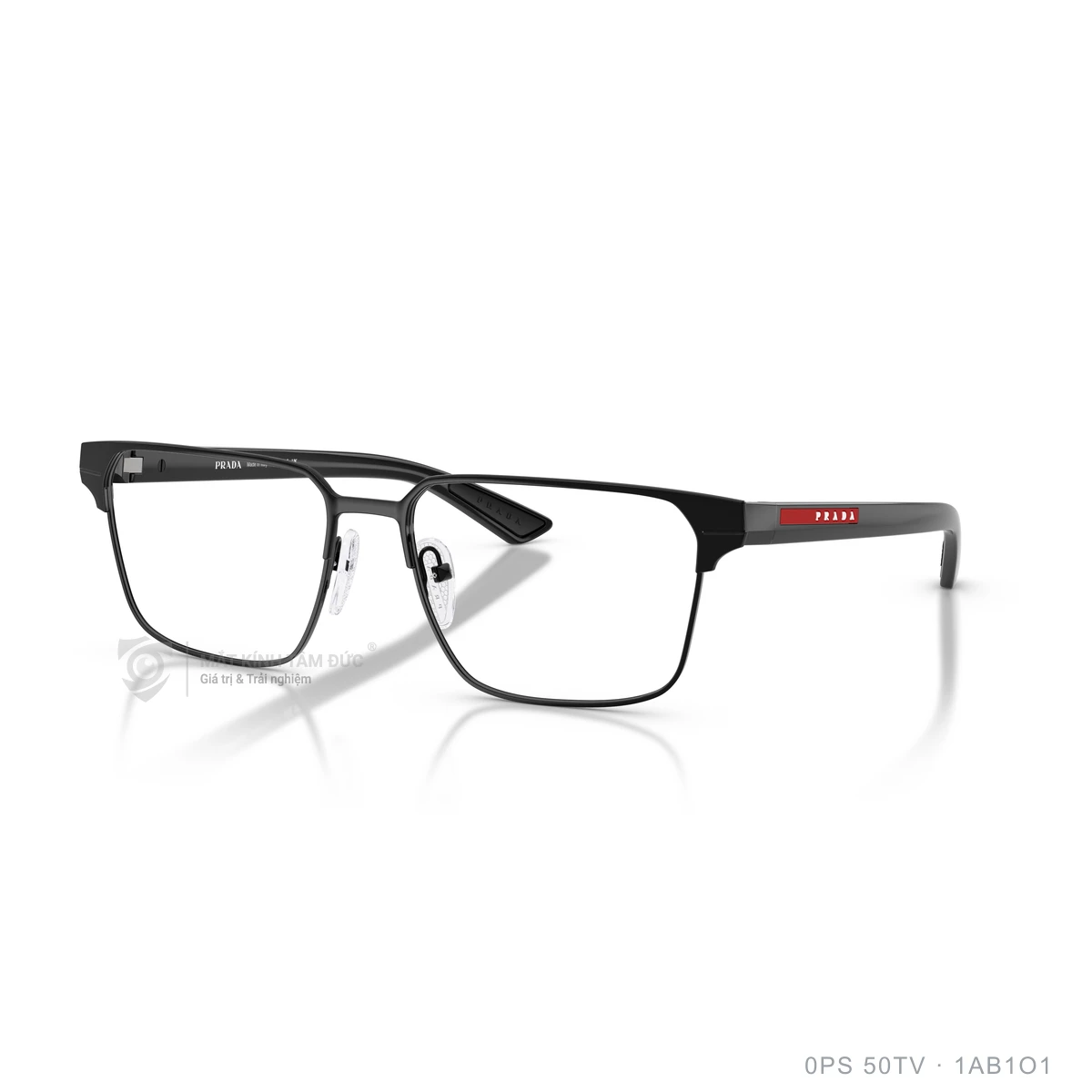 Chi tiết góc nghiêng Gọng kính Prada Linea Rossa 0PS 50TV