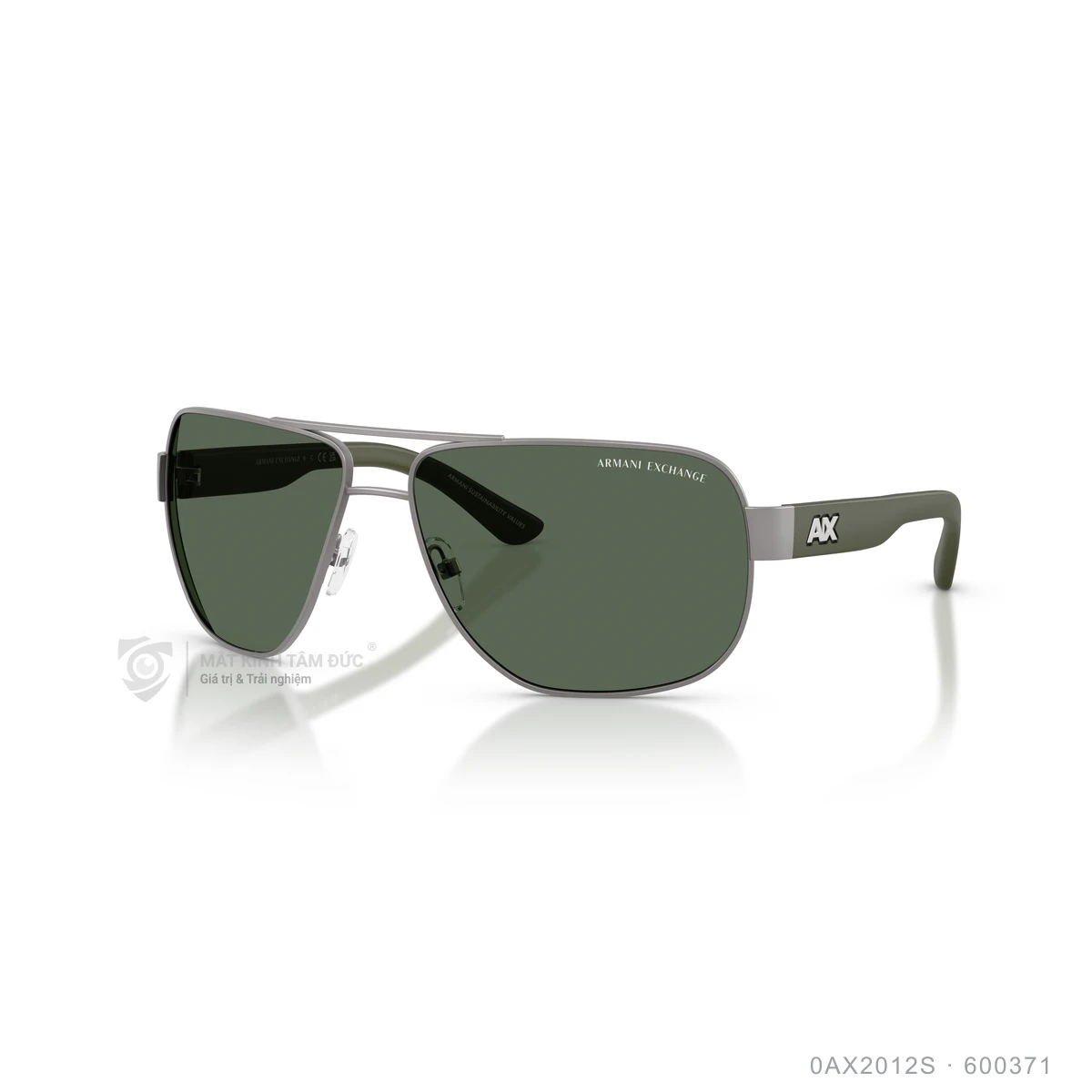 Chi tiết góc nghiêng Kính mát Armani Exchange 0AX2012S